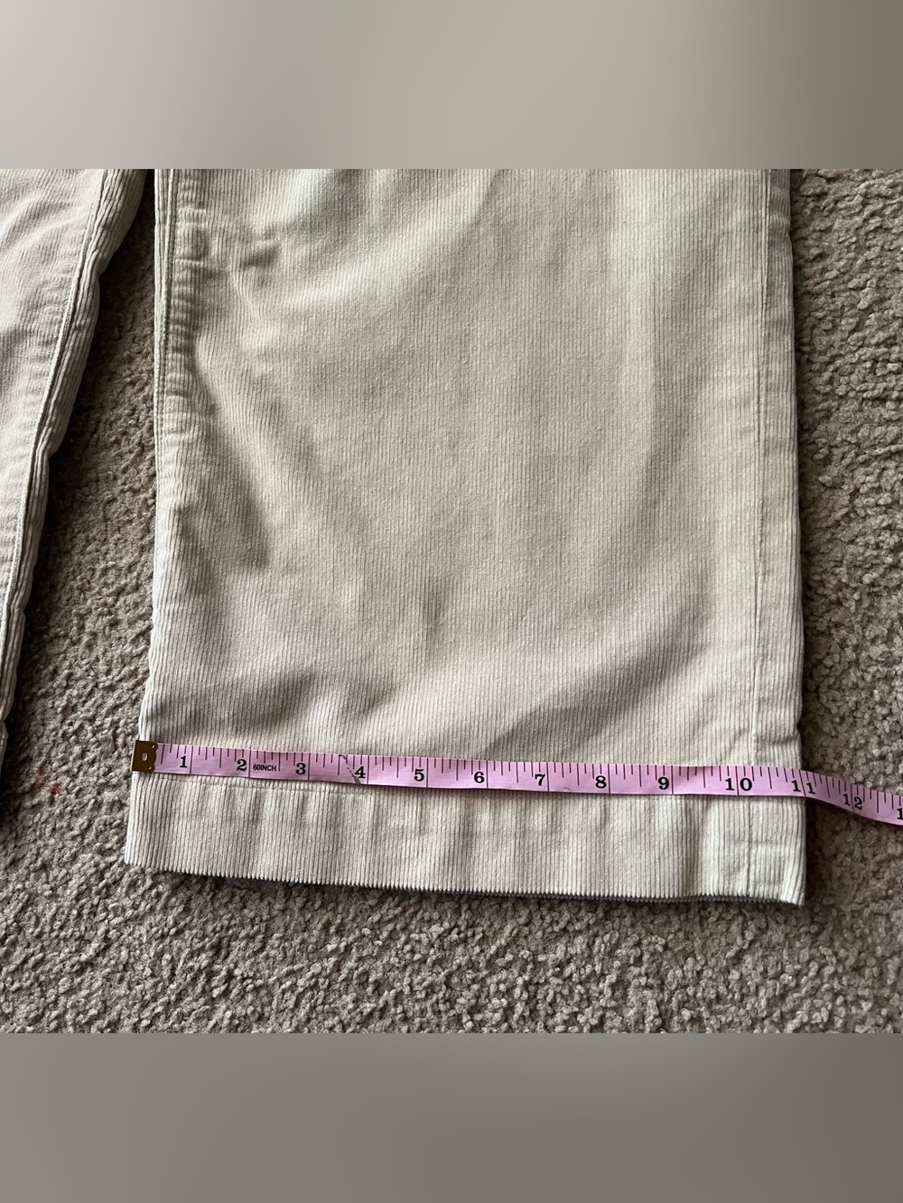 Patagonia Women's Sz 8 Stand Up Cropped Corduroy Overalls in Beige/Tan Wide Leg - Picture 12 of 15